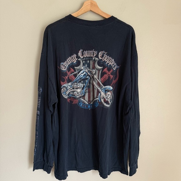 Vintage Orange County Choppers graphic biker long sleeve tee - Picture 1 of 7